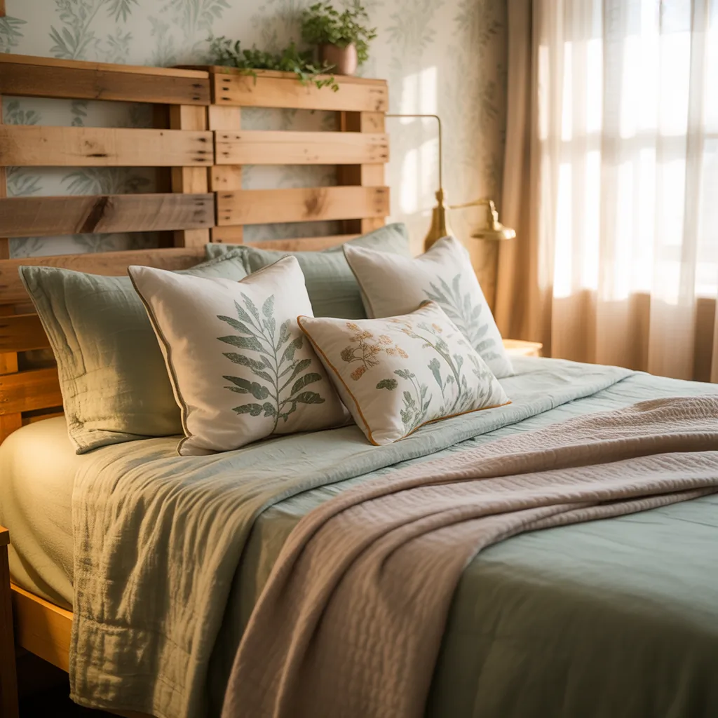ideas for sage green bedding