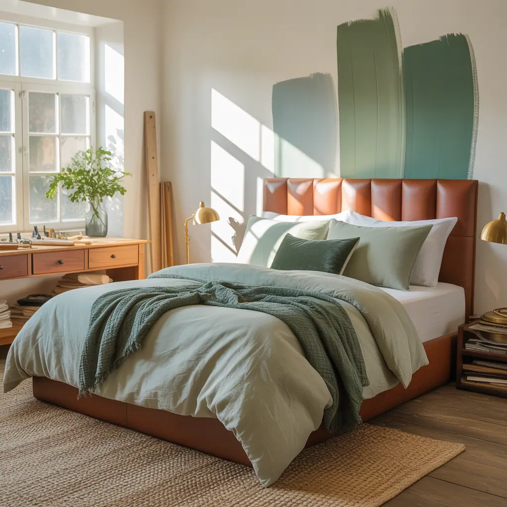 ideas for sage green bedding