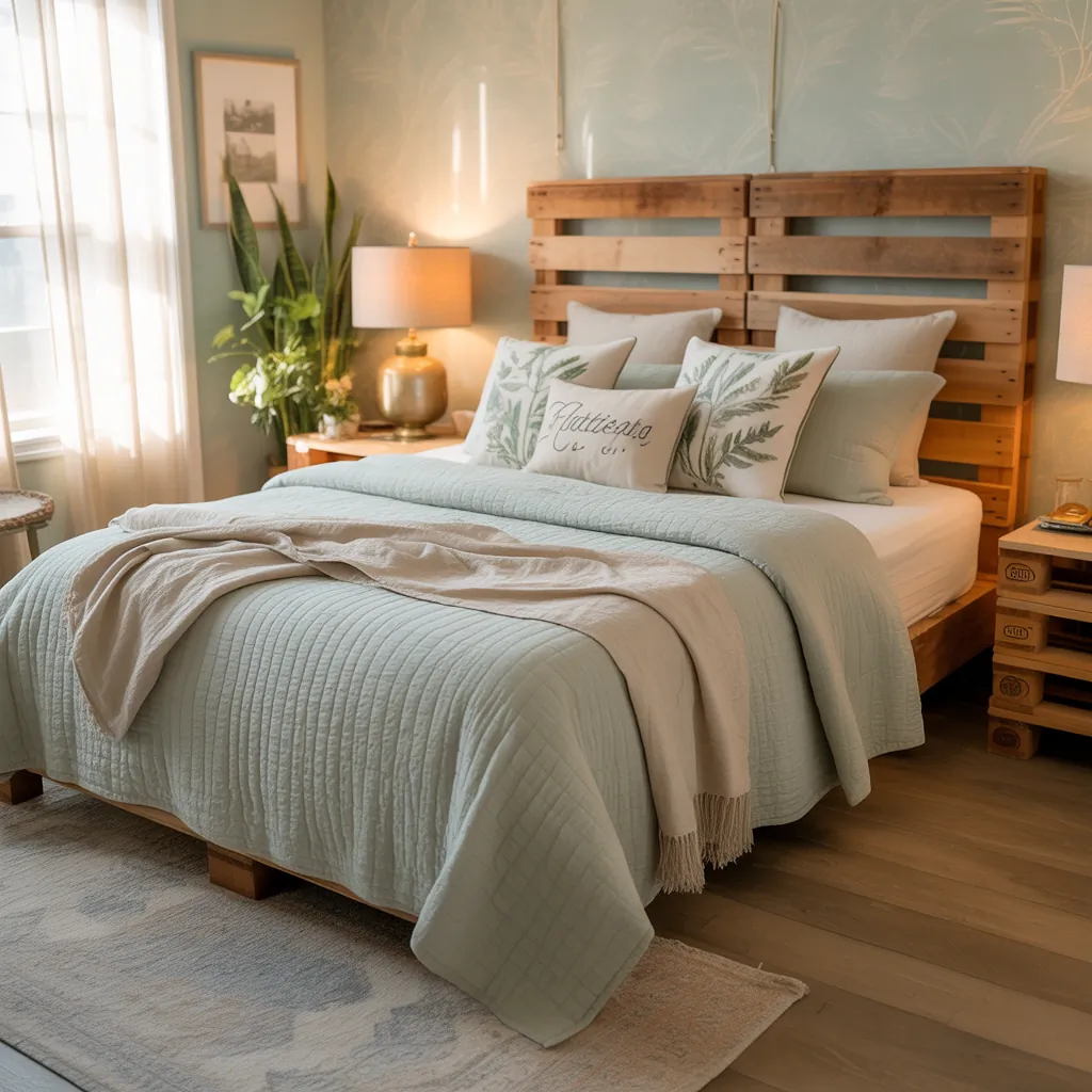 ideas for sage green bedding