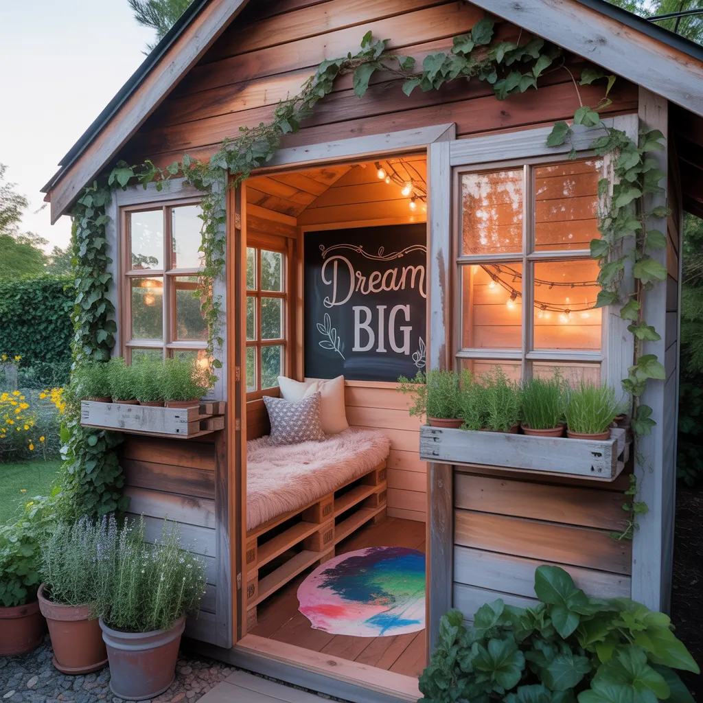 ideas for she shed