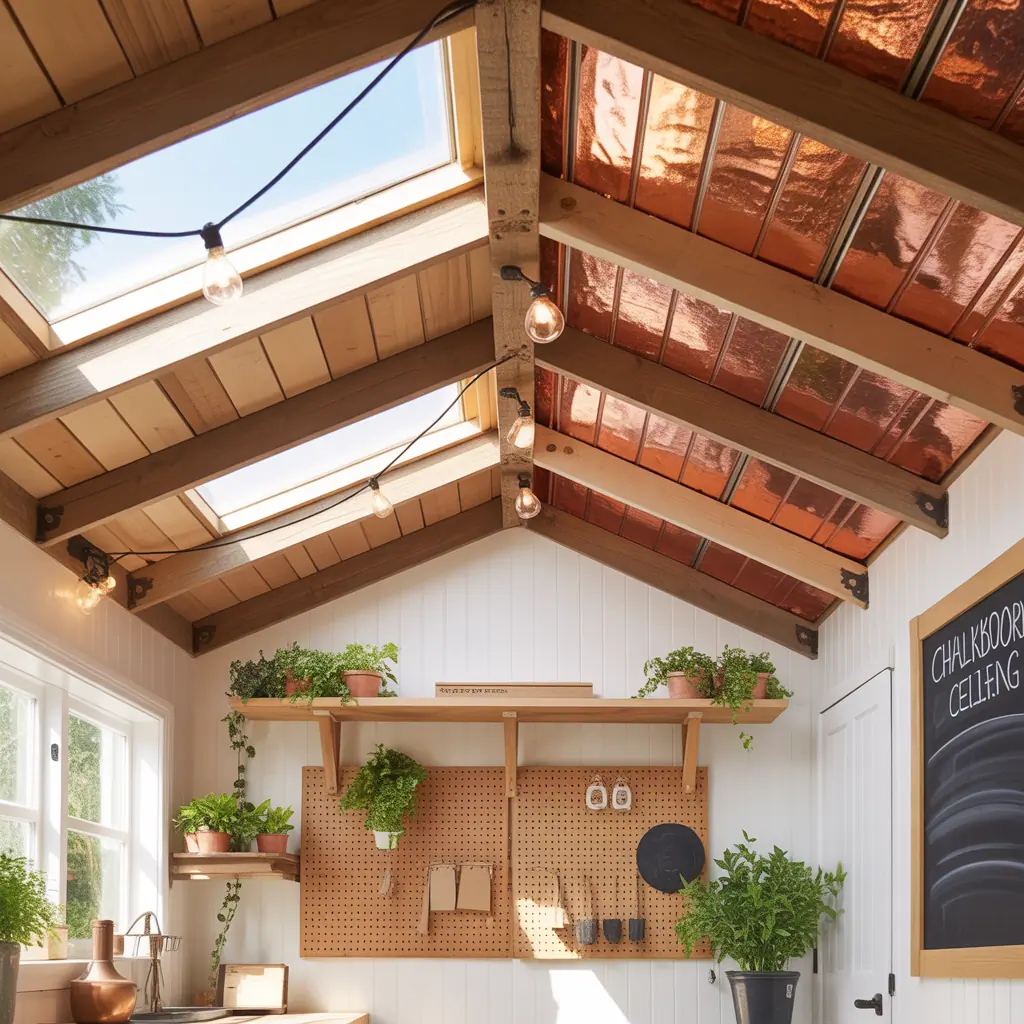 ideas for shed ceilings