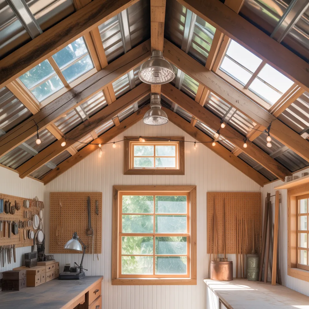 ideas for shed ceilings