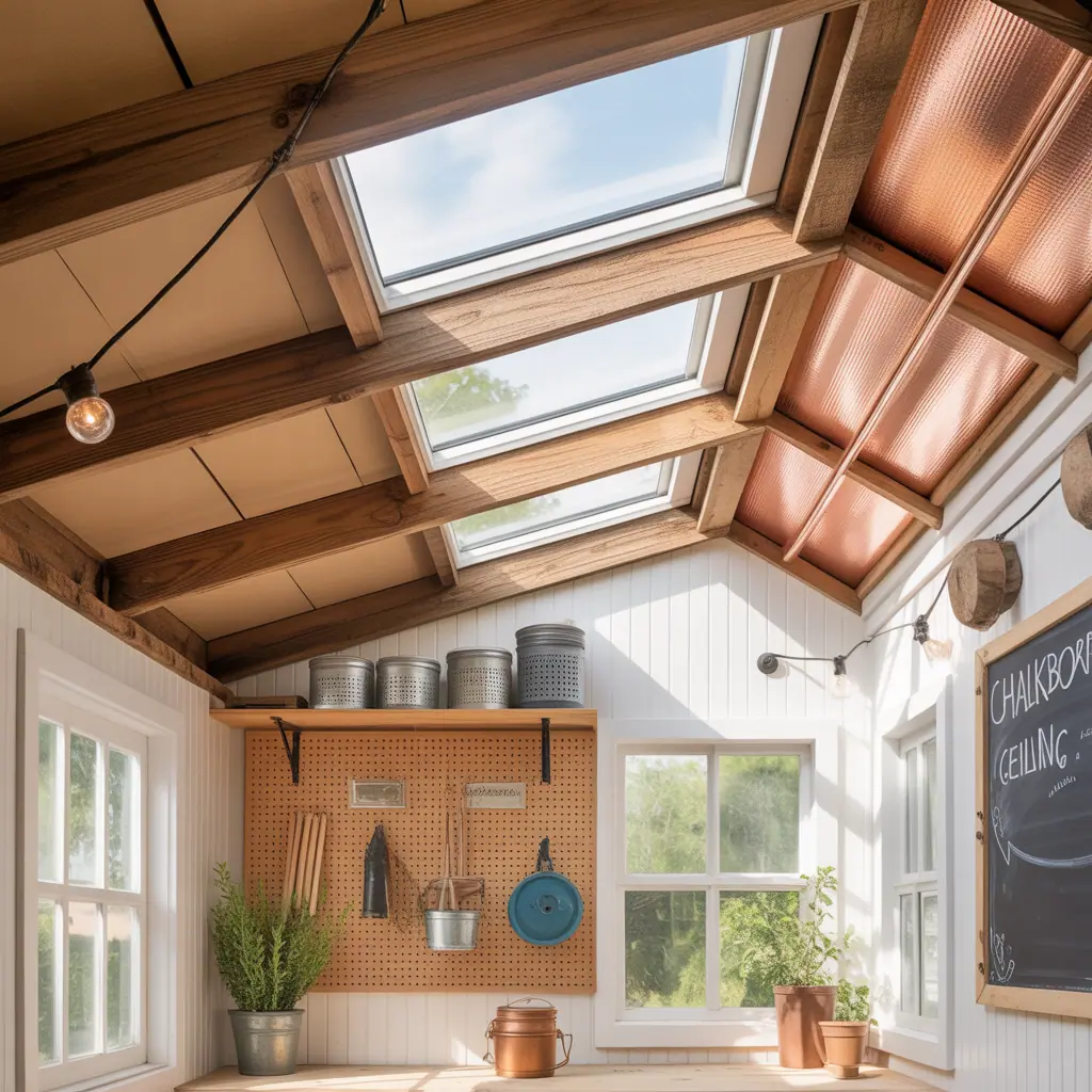 ideas for shed ceilings