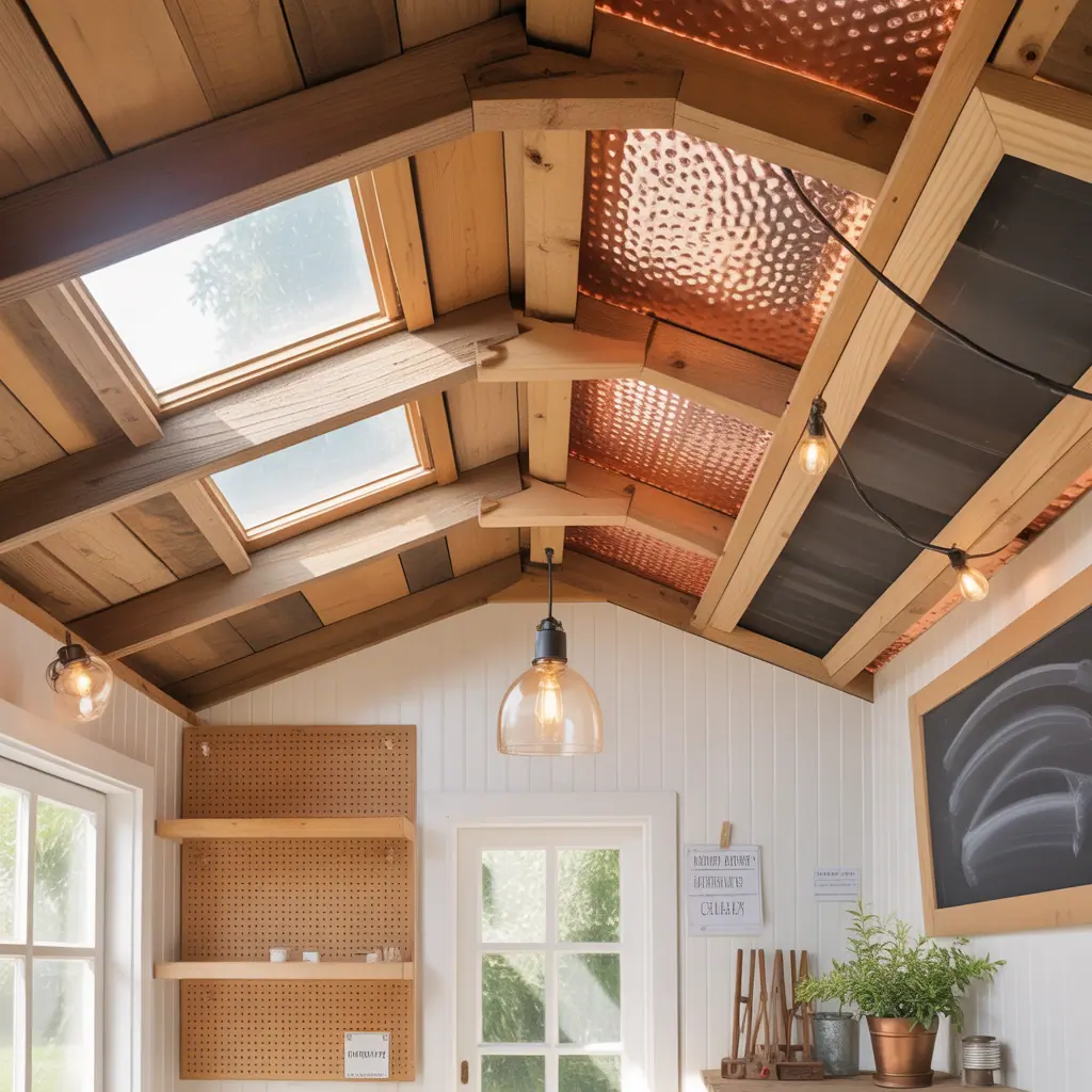 ideas for shed ceilings