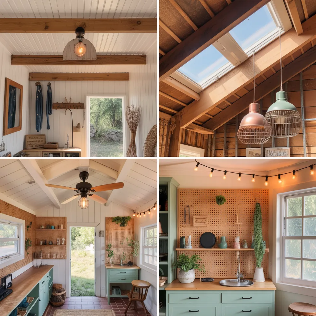 ideas for shed ceilings