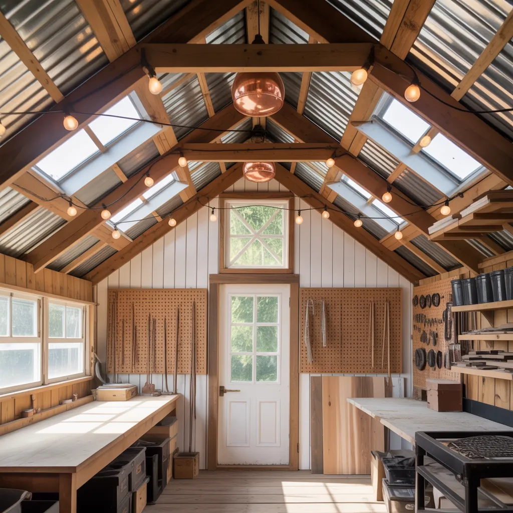 ideas for shed ceilings