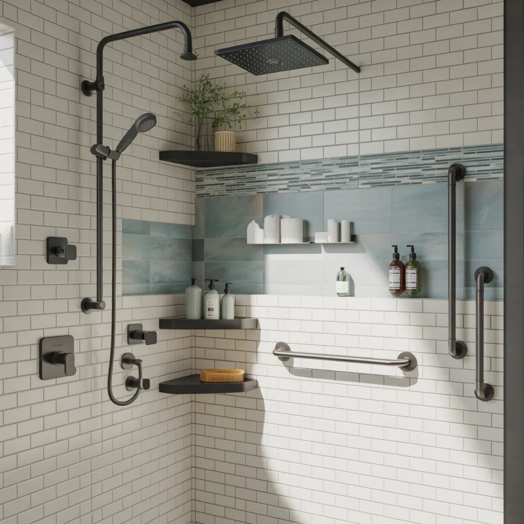 ideas for shower accessories