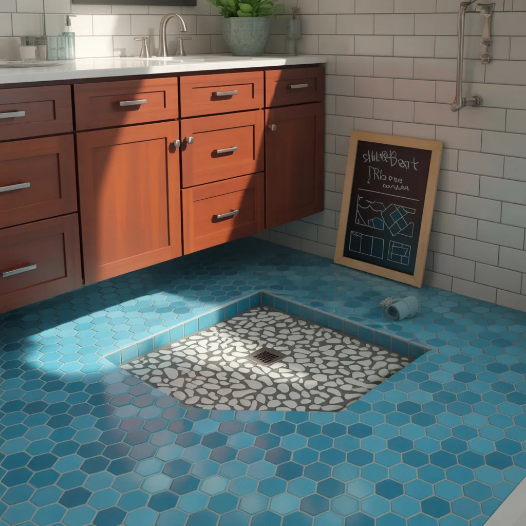 ideas for shower floor tile