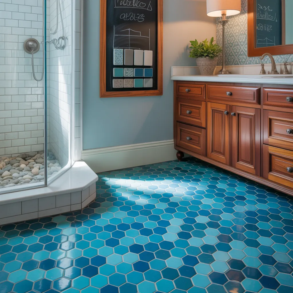 ideas for shower floor tile