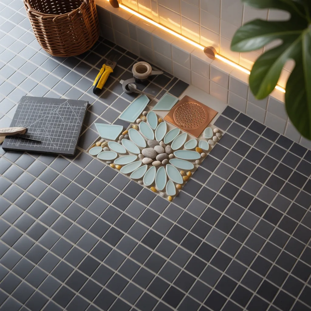 ideas for shower floor tile