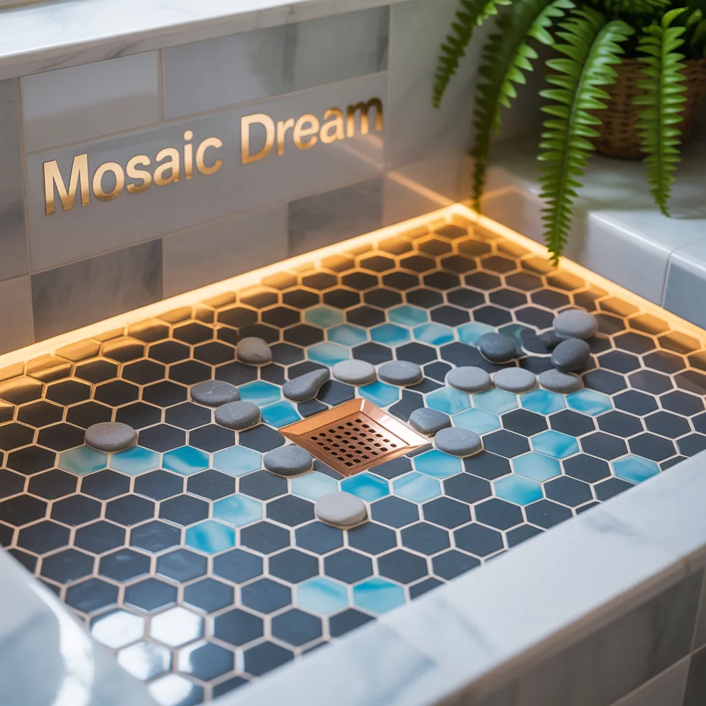 ideas for shower floor tile