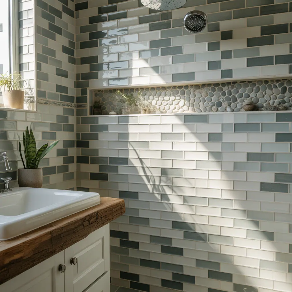 ideas for shower floor tile