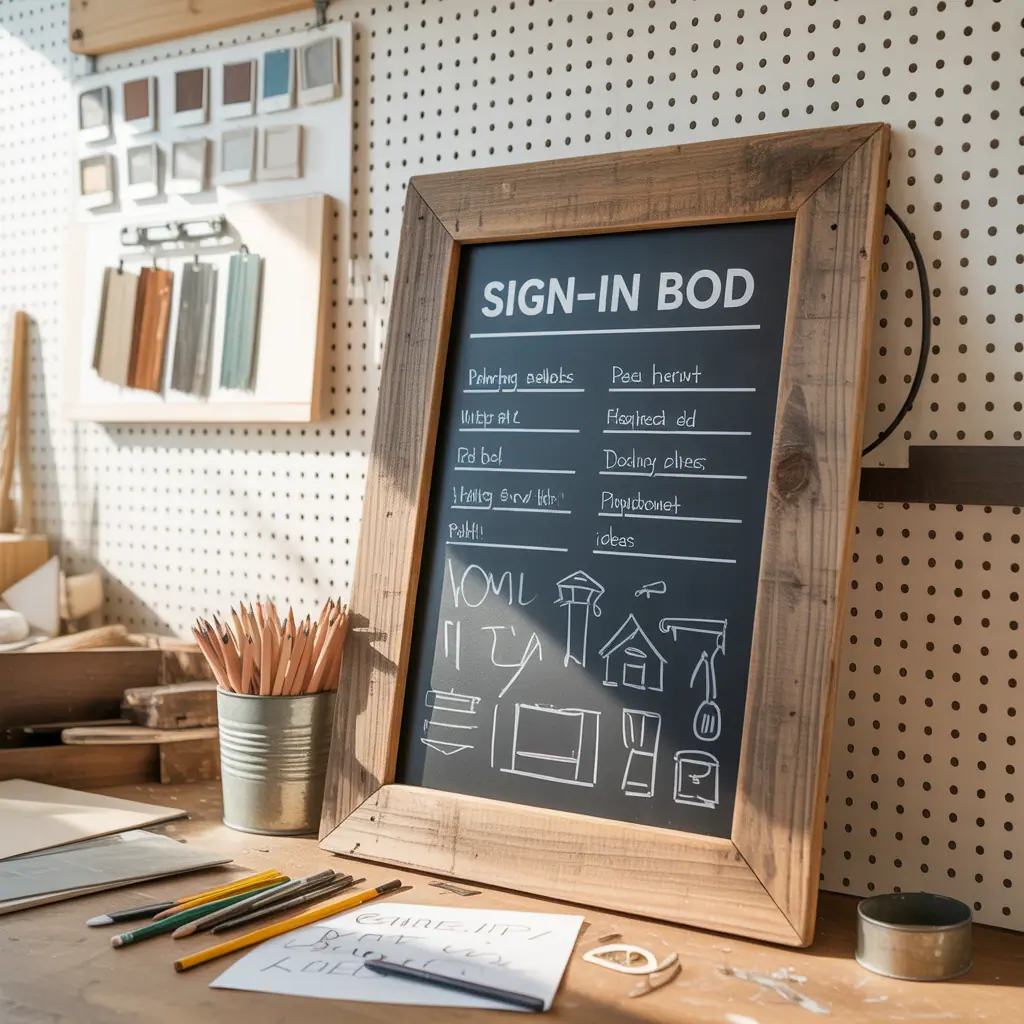 ideas for sign in board