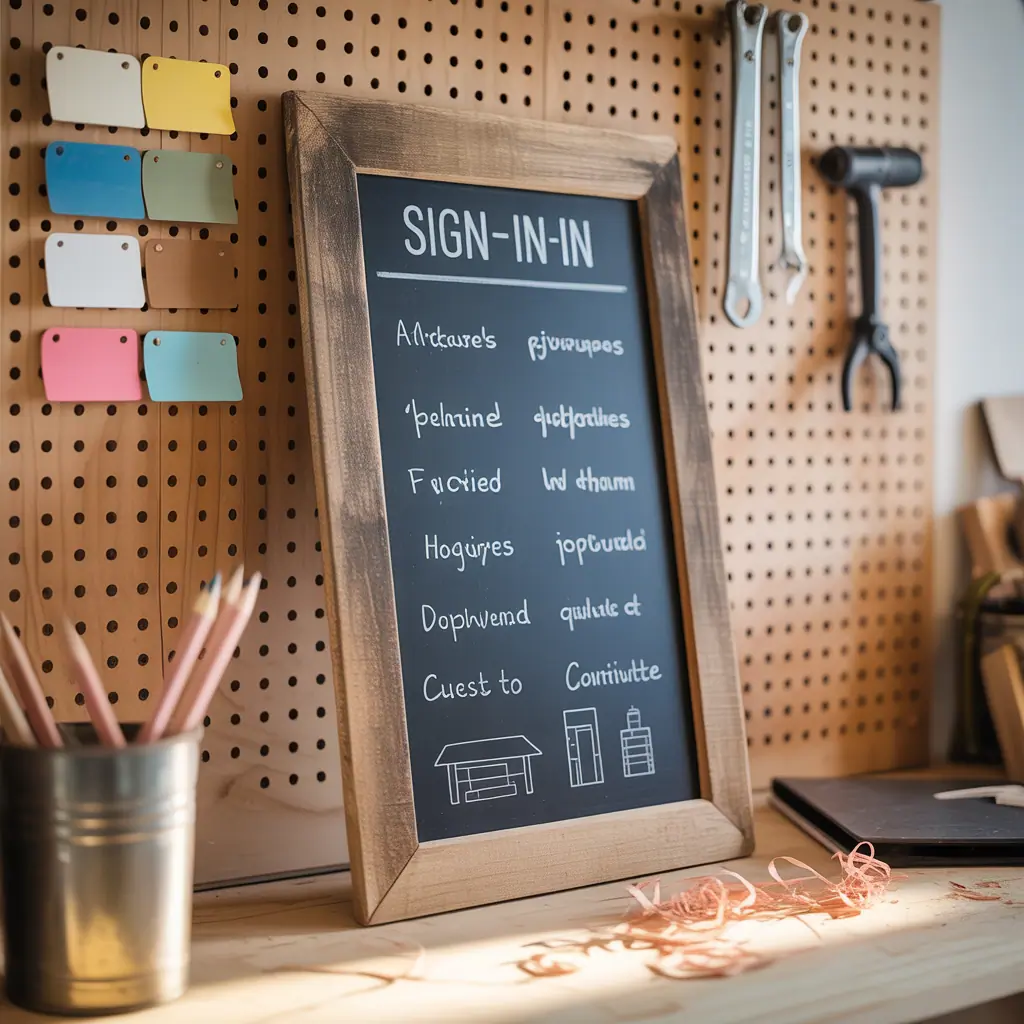 ideas for sign in board