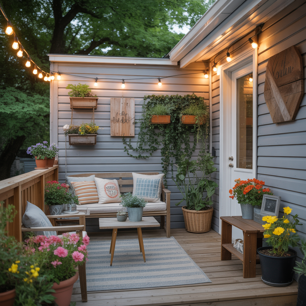 ideas for small back porch