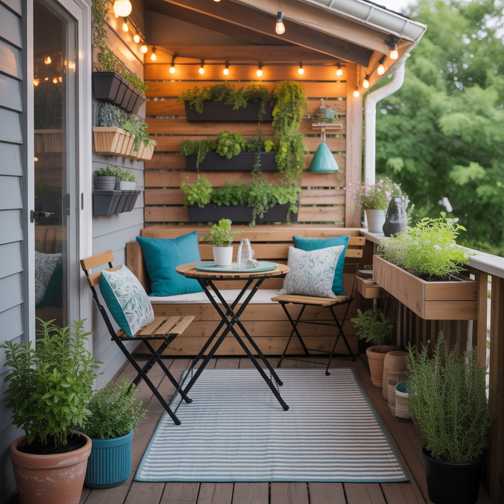 ideas for small back porch