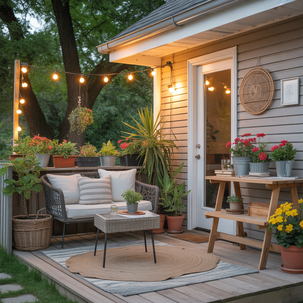 ideas for small back porch