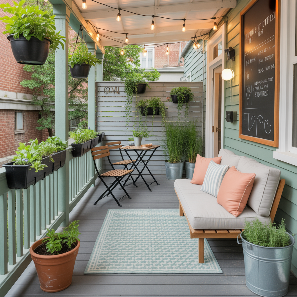 ideas for small back porch