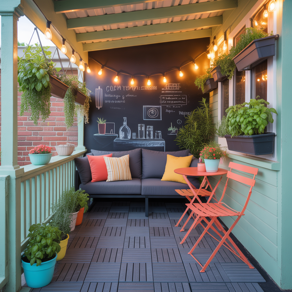 ideas for small back porch