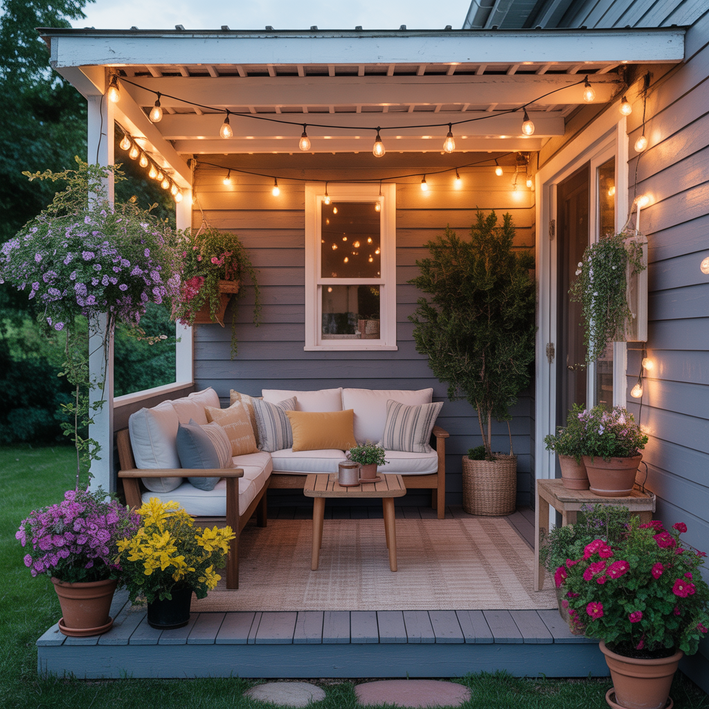 ideas for small back porch