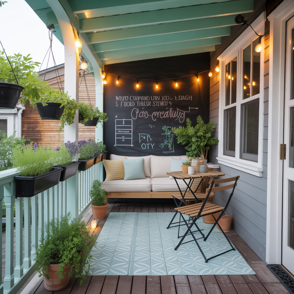 ideas for small back porch