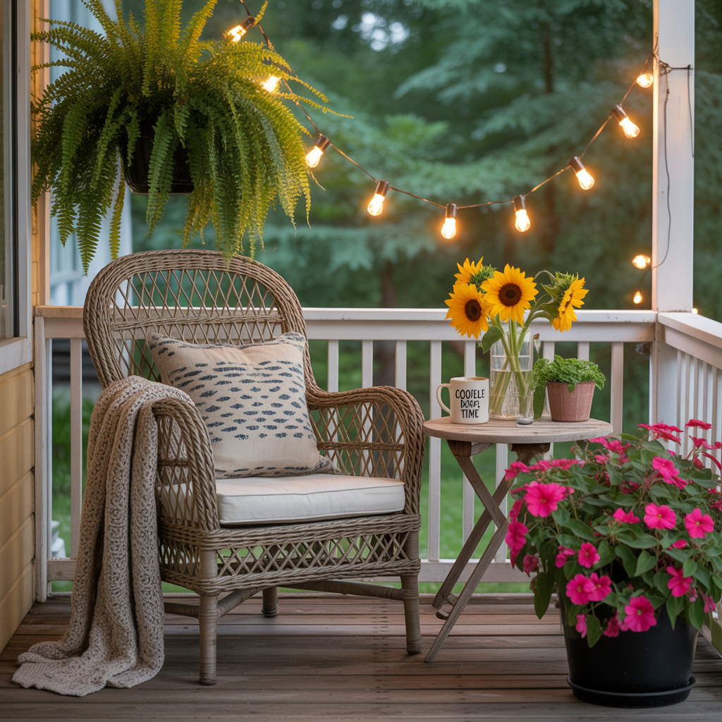 ideas for small back porch