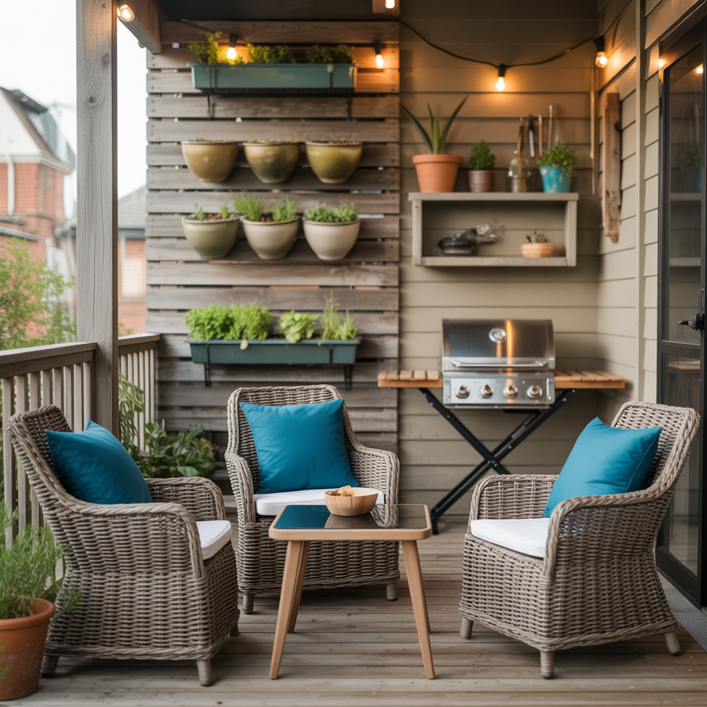 ideas for small back porch