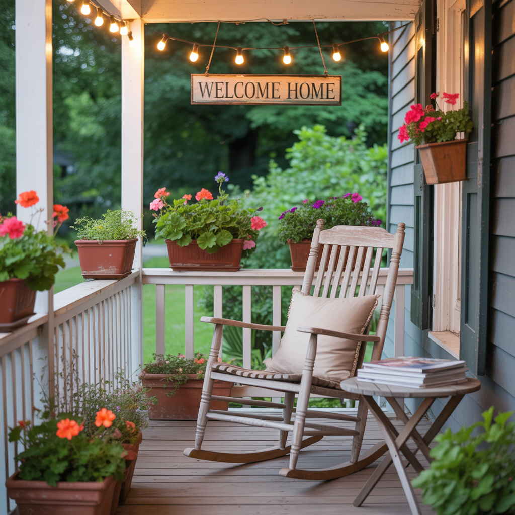 ideas for small back porch