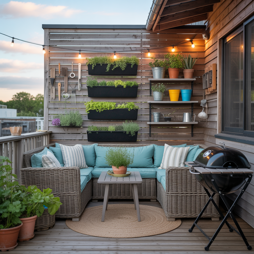 ideas for small back porch