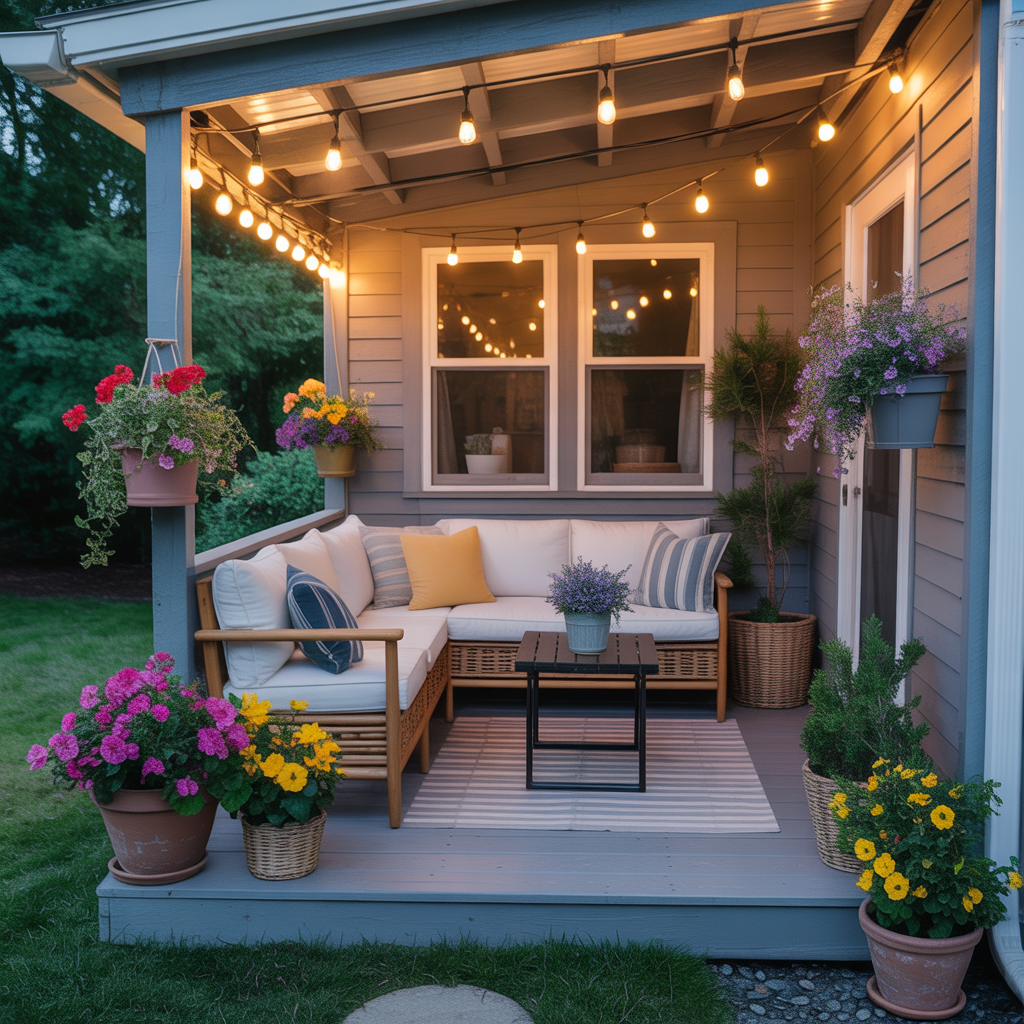 ideas for small back porch