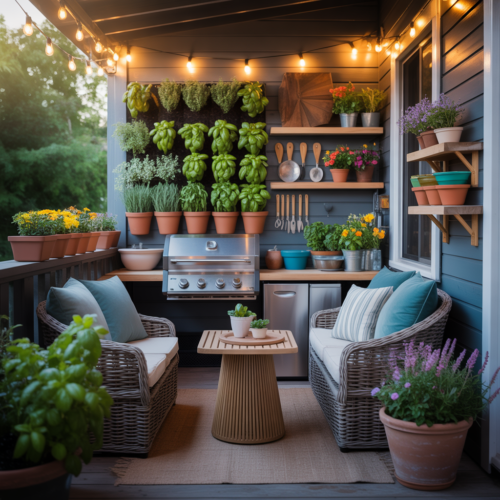 ideas for small back porch