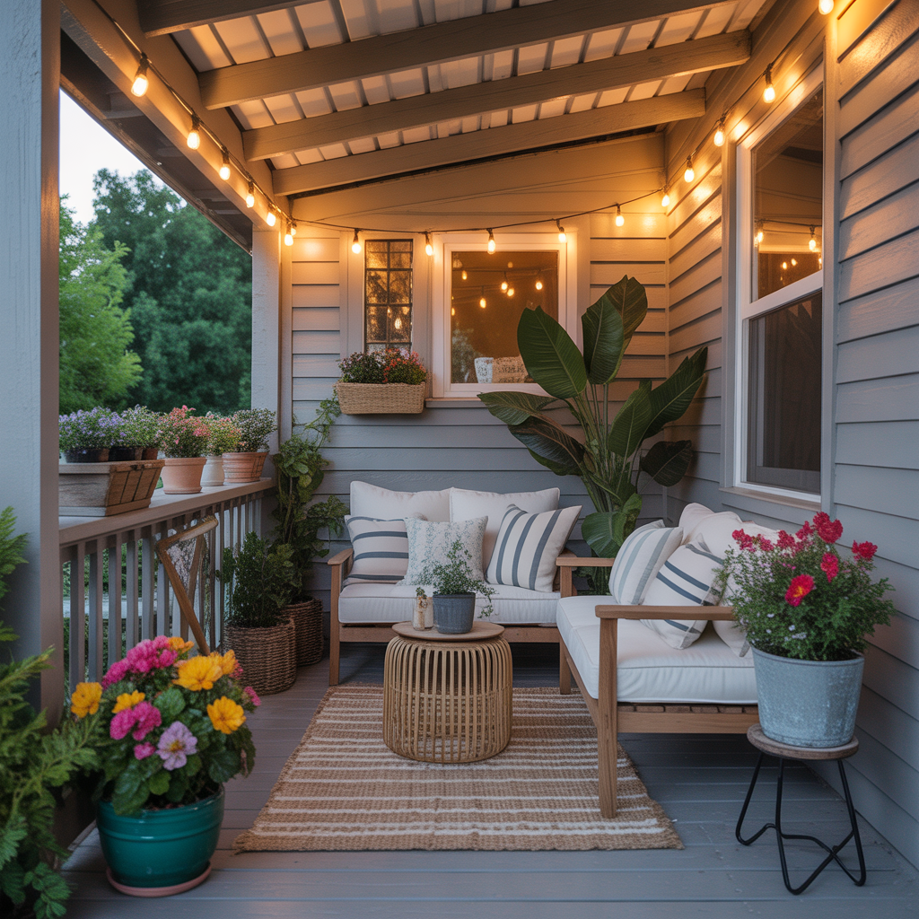 ideas for small back porch