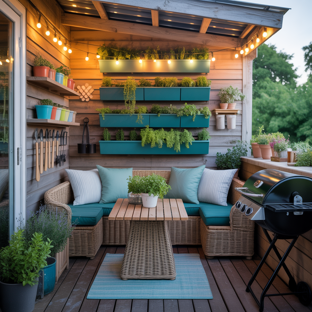 ideas for small back porch