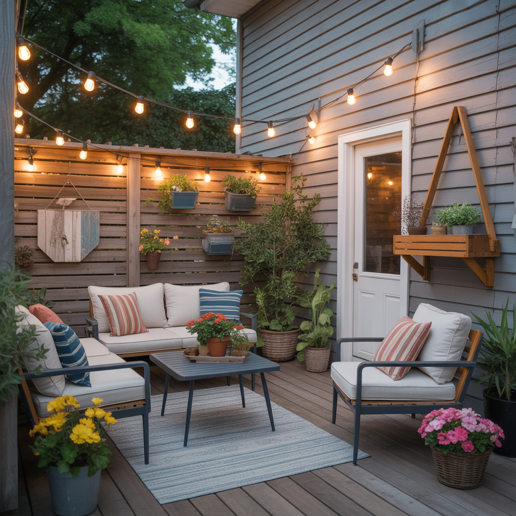ideas for small back porch