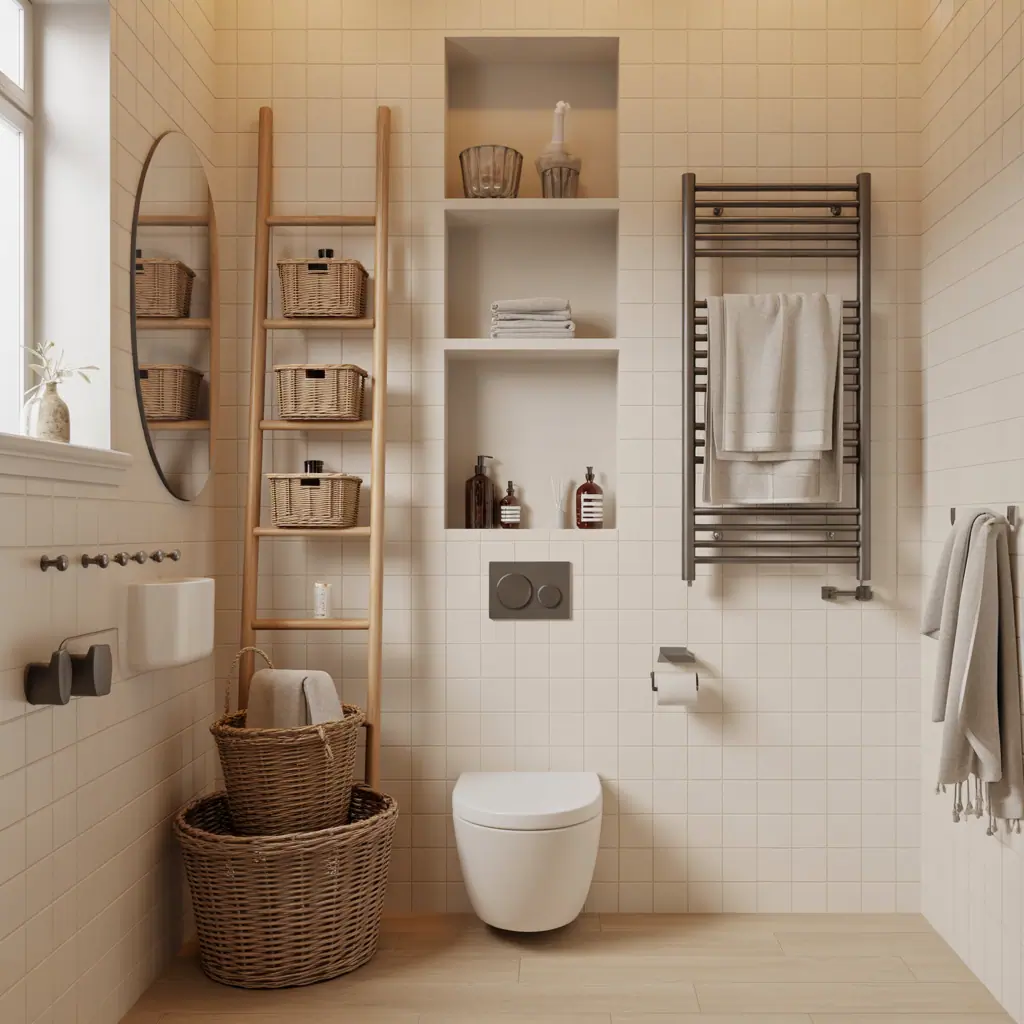 ideas for small bathroom towel storage
