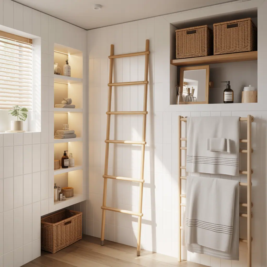 ideas for small bathroom towel storage