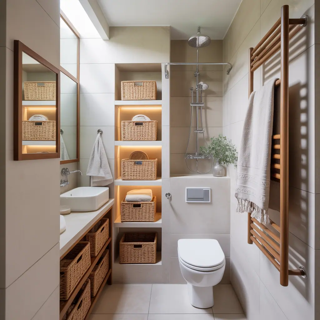 ideas for small bathroom towel storage
