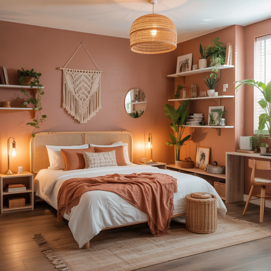 ideas for small boho bedroom
