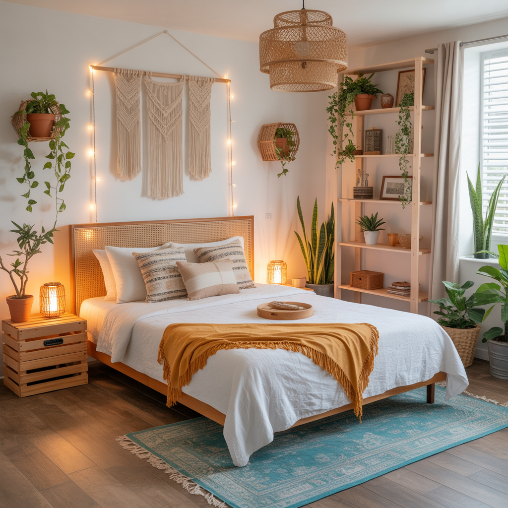 ideas for small boho bedroom