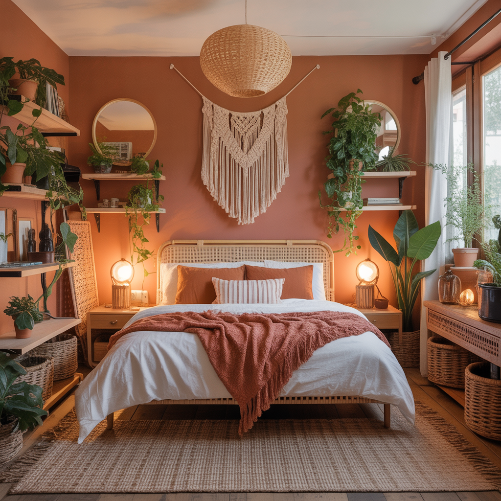 ideas for small boho bedroom