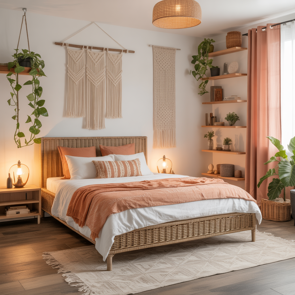 ideas for small boho bedroom