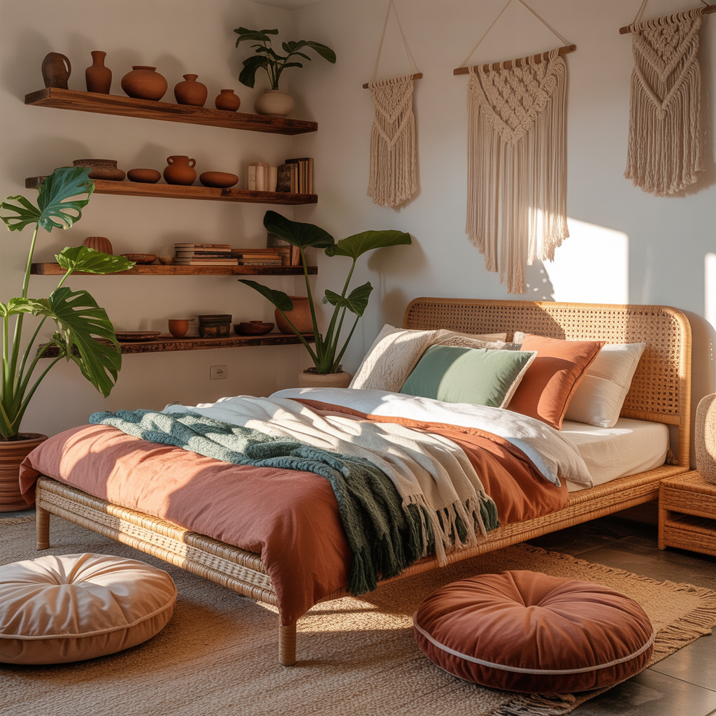 ideas for small boho bedroom