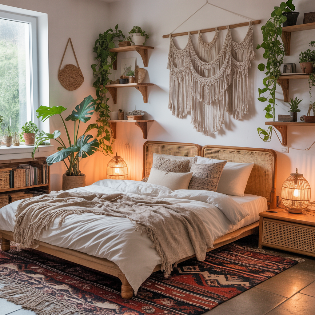 ideas for small boho bedroom