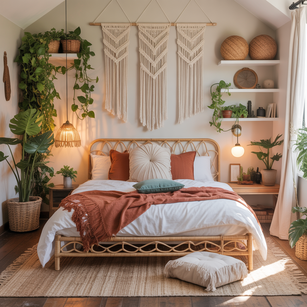 ideas for small boho bedroom
