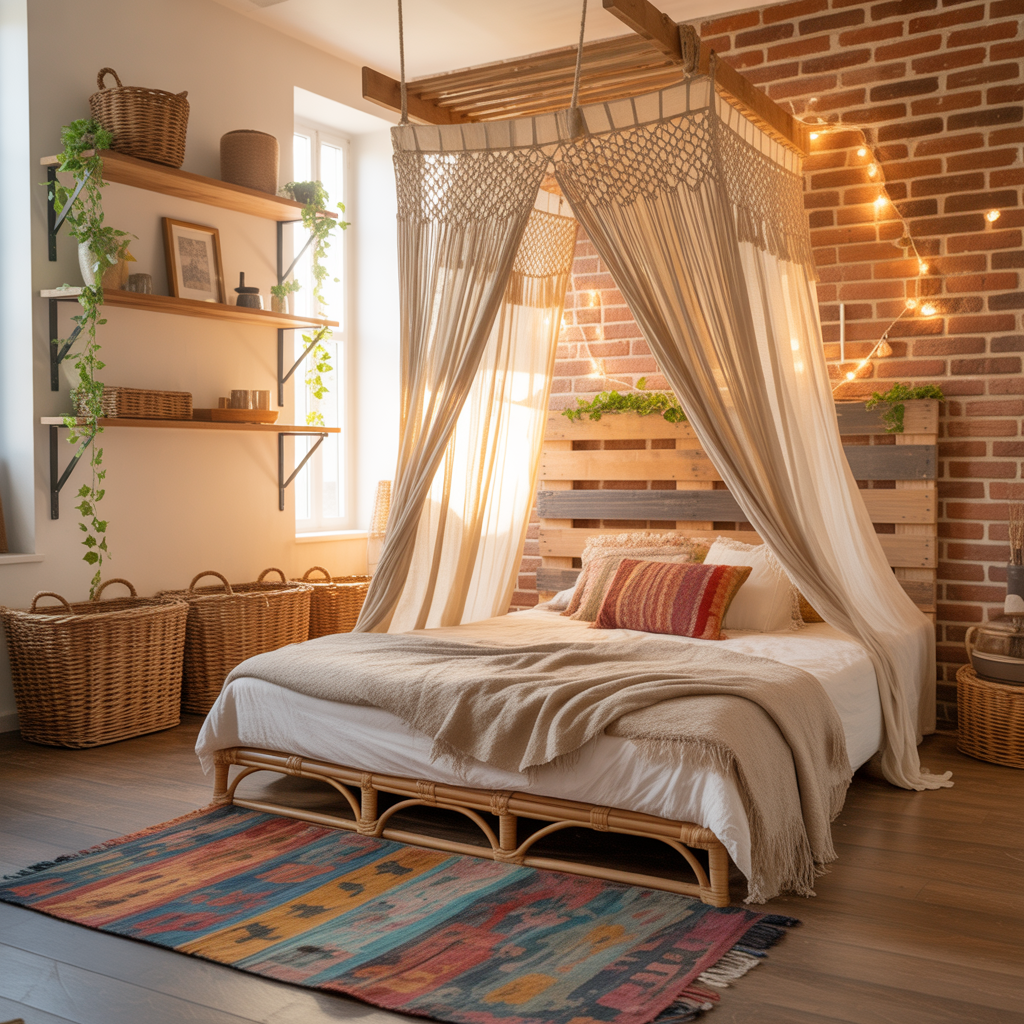 ideas for small boho bedroom