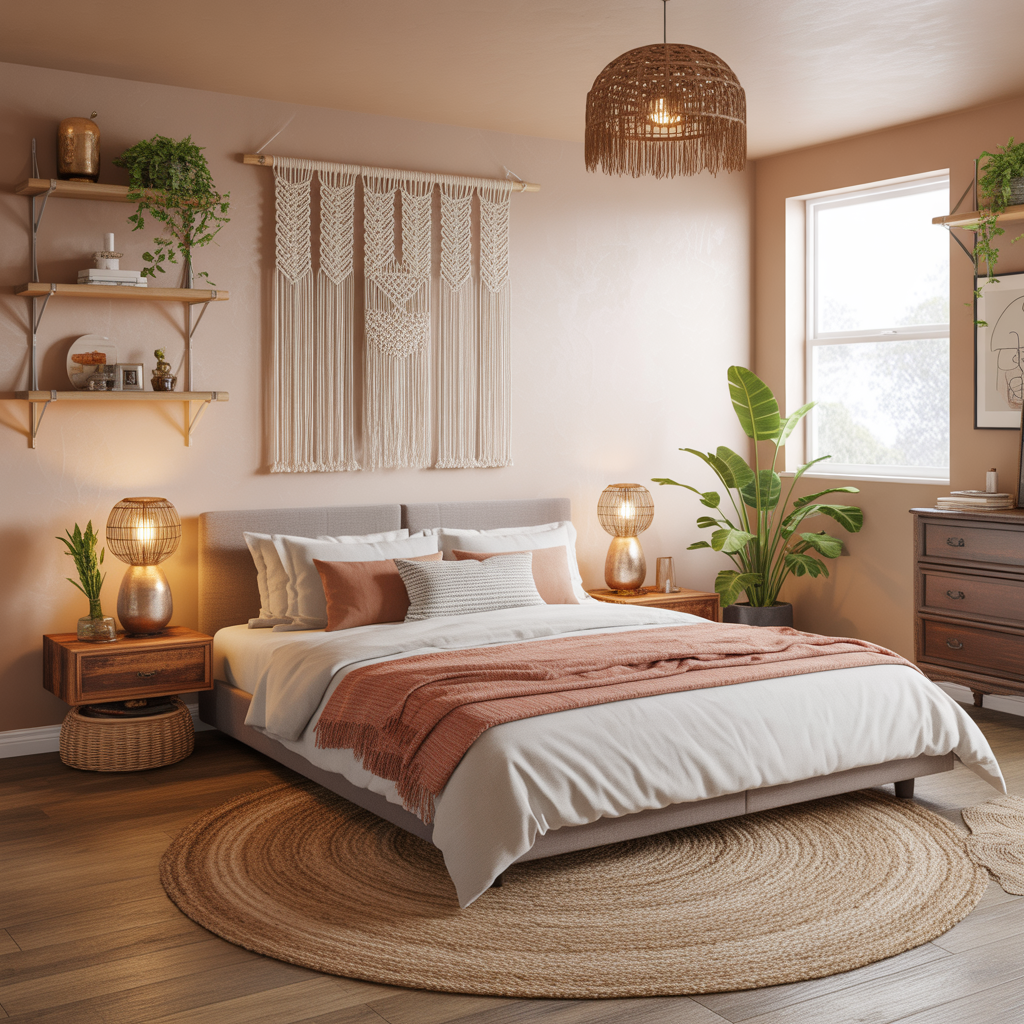 ideas for small boho bedroom