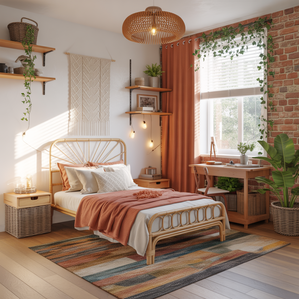 ideas for small boho bedroom