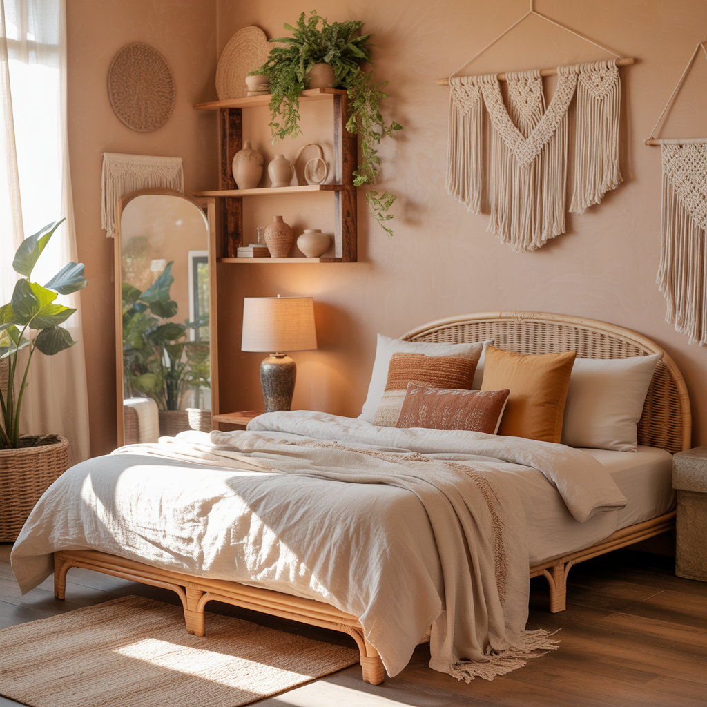 ideas for small boho bedroom