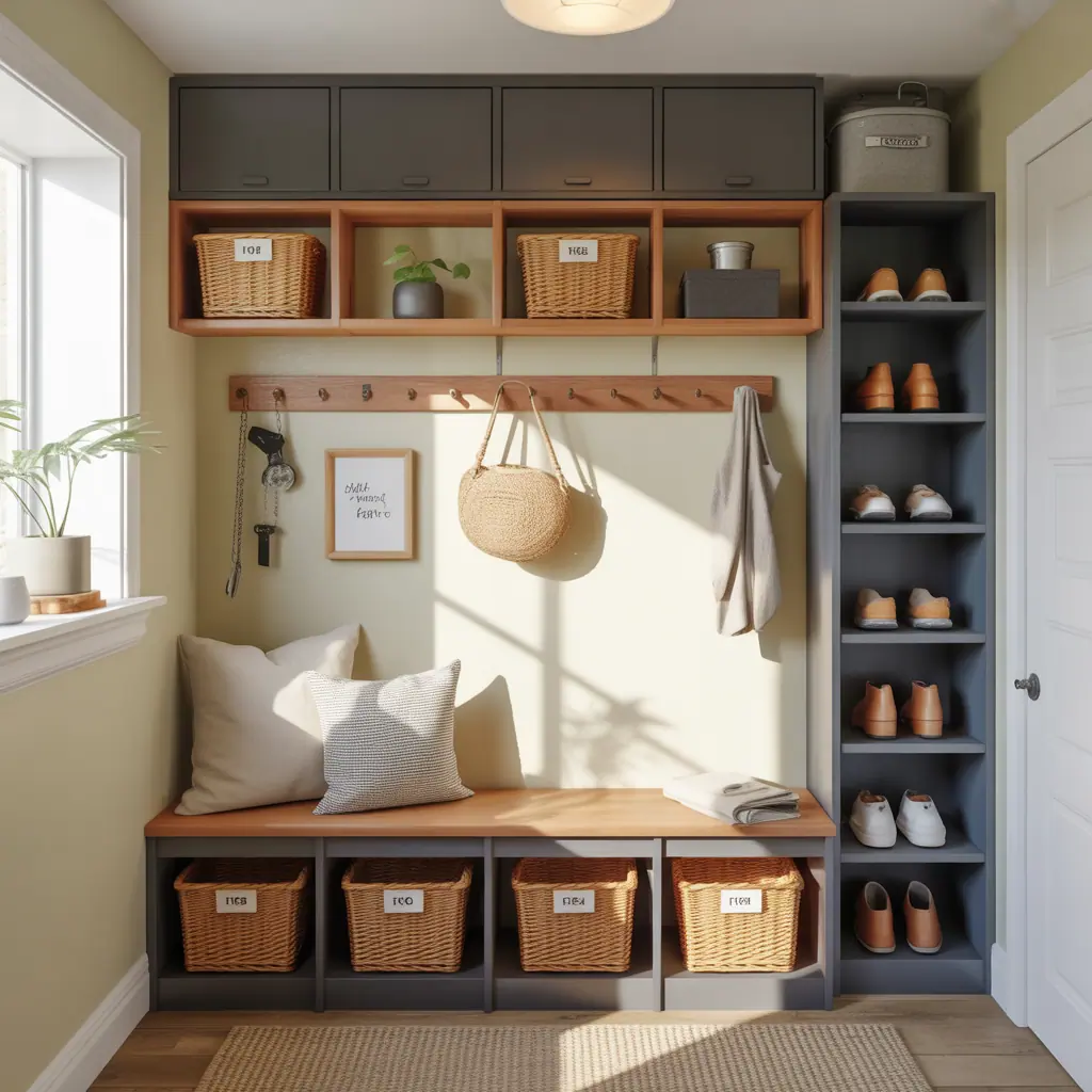 ideas for small entryway storage