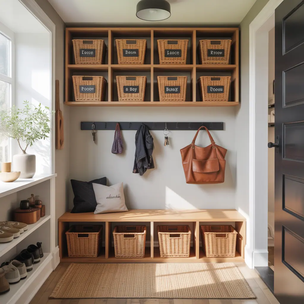 ideas for small entryway storage